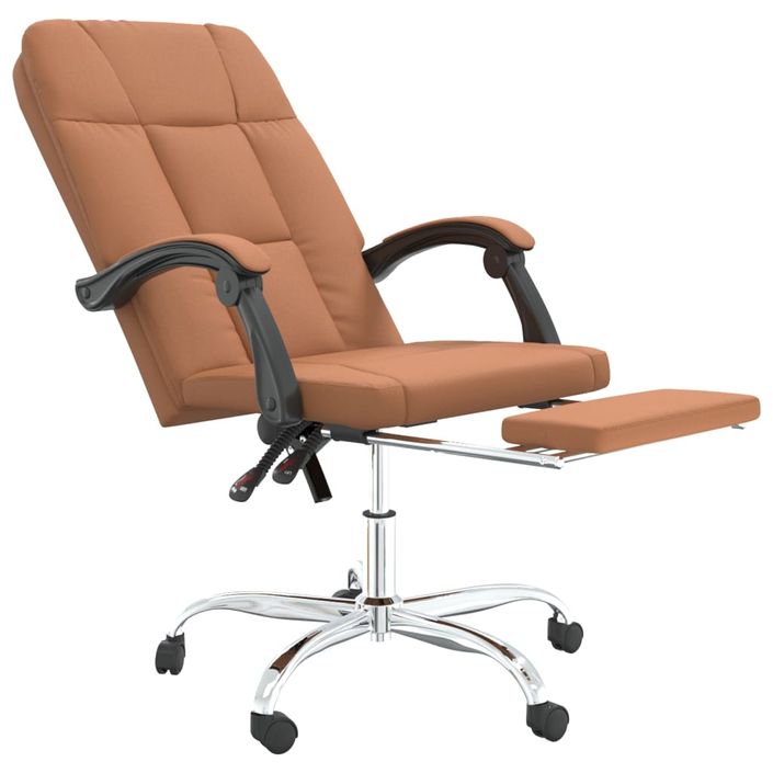 Fauteuil inclinable de bureau Marron Similicuir - Photo n°6