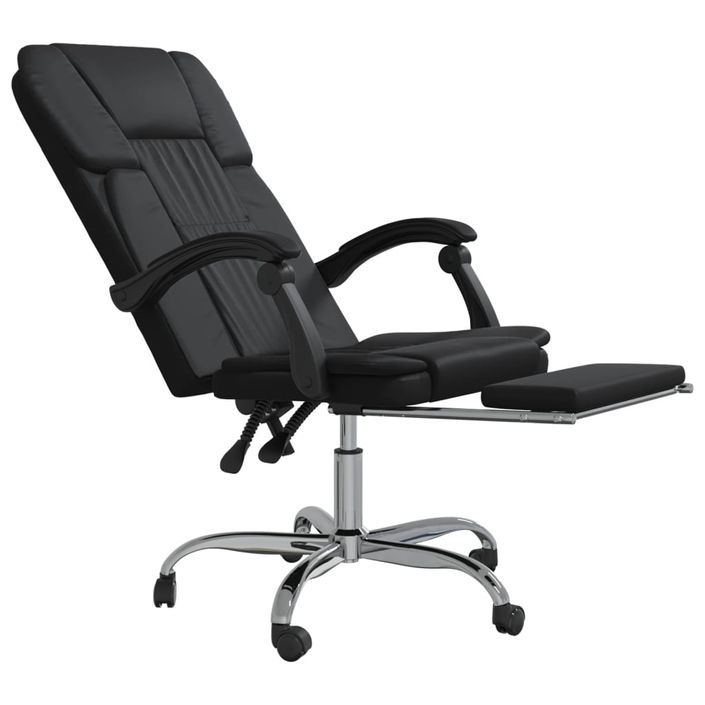 Fauteuil inclinable de bureau Noir Similicuir - Photo n°6