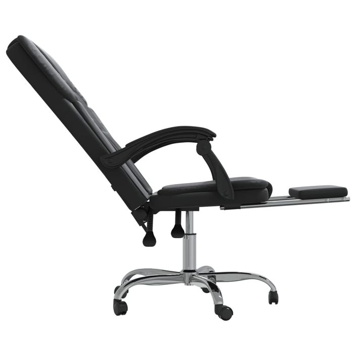 Fauteuil inclinable de bureau Noir Similicuir - Photo n°7