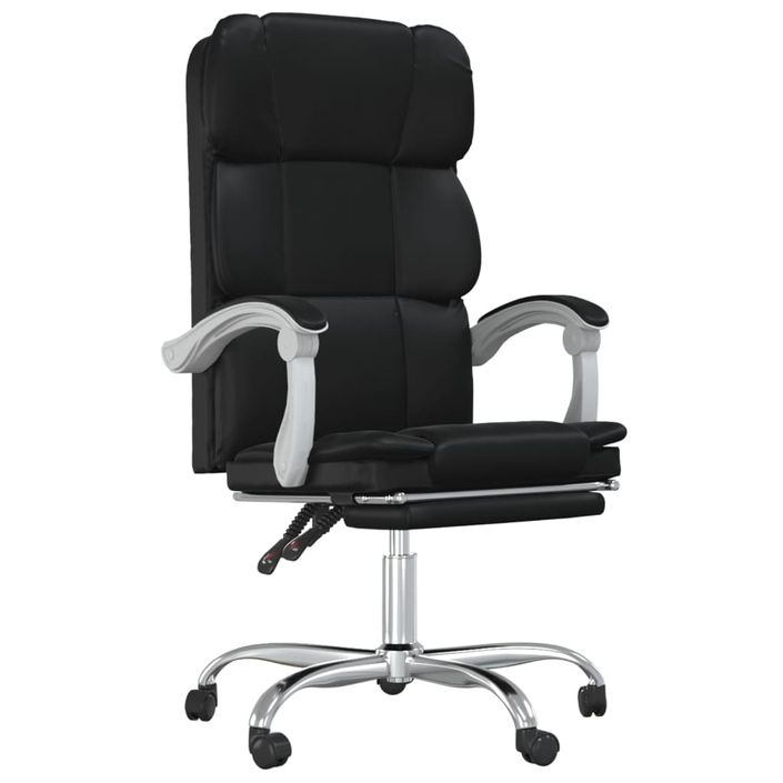 Fauteuil inclinable de bureau Noir Similicuir - Photo n°2