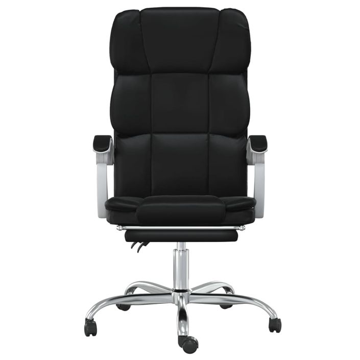 Fauteuil inclinable de bureau Noir Similicuir - Photo n°3