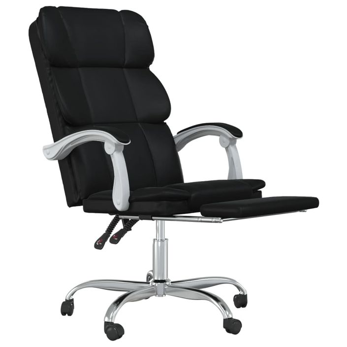 Fauteuil inclinable de bureau Noir Similicuir - Photo n°6