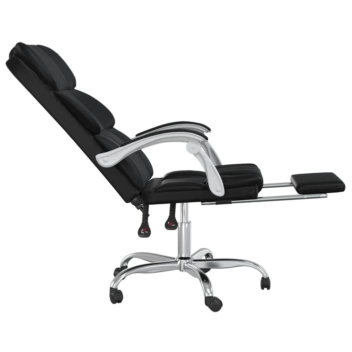 Fauteuil inclinable de bureau Noir Similicuir - Photo n°7