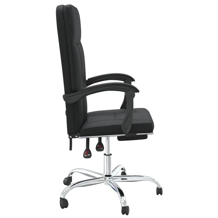 Fauteuil inclinable de bureau Noir Similicuir - Photo n°4