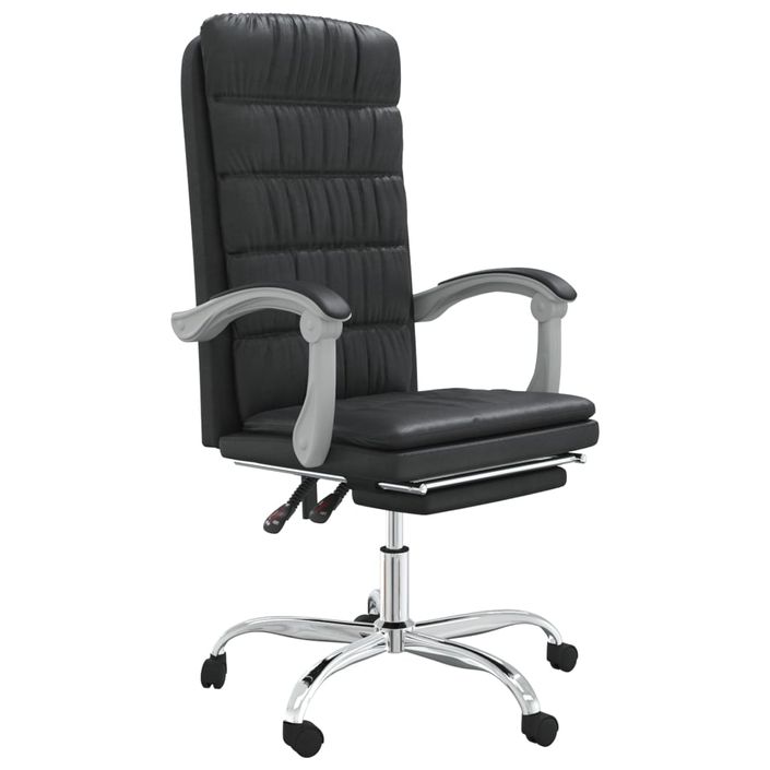 Fauteuil inclinable de bureau Noir Similicuir - Photo n°2