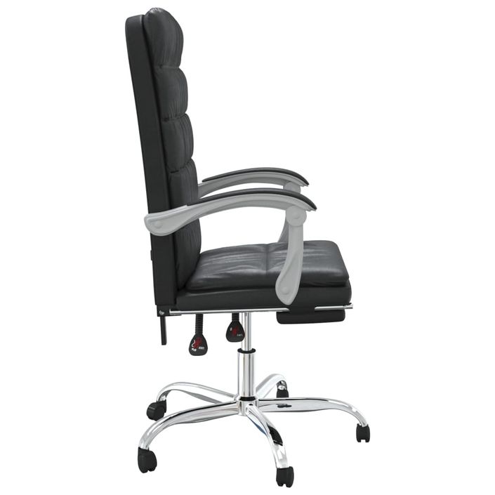 Fauteuil inclinable de bureau Noir Similicuir - Photo n°4