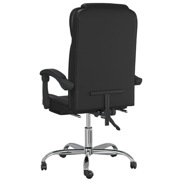 Fauteuil inclinable de bureau Noir Similicuir - Photo n°5