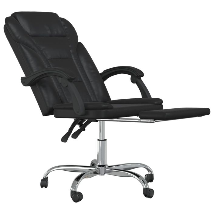 Fauteuil inclinable de bureau Noir Similicuir - Photo n°6