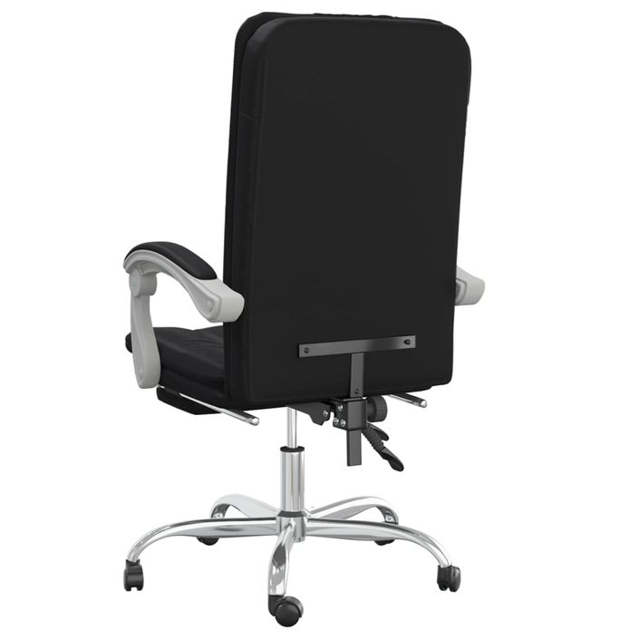 Fauteuil inclinable de bureau Noir Similicuir - Photo n°5