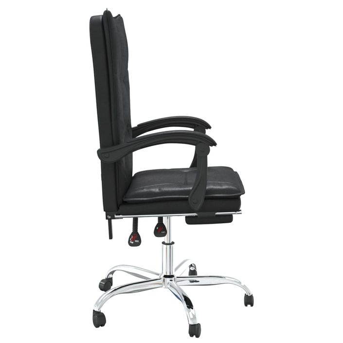 Fauteuil inclinable de bureau Noir Similicuir - Photo n°4