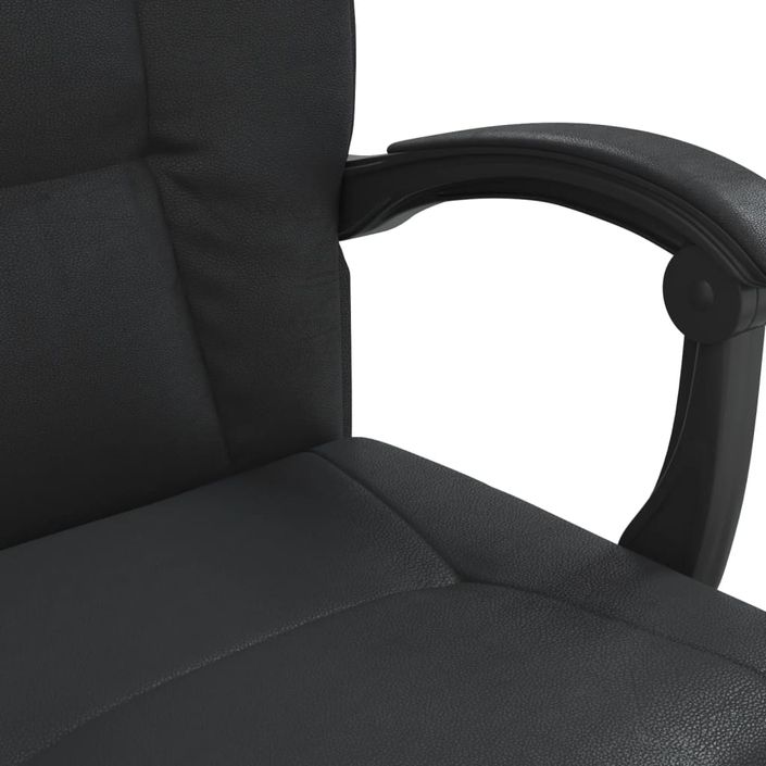 Fauteuil inclinable de bureau Noir Similicuir - Photo n°9