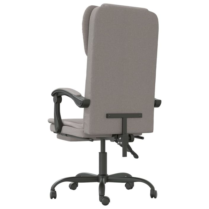 Fauteuil inclinable de bureau Taupe Tissu - Photo n°5