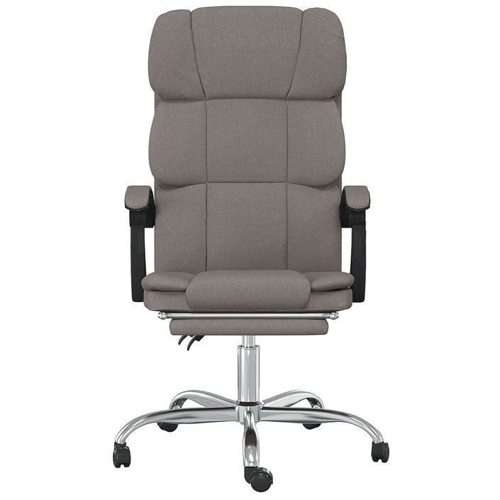 Fauteuil inclinable de bureau Taupe Tissu - Photo n°3