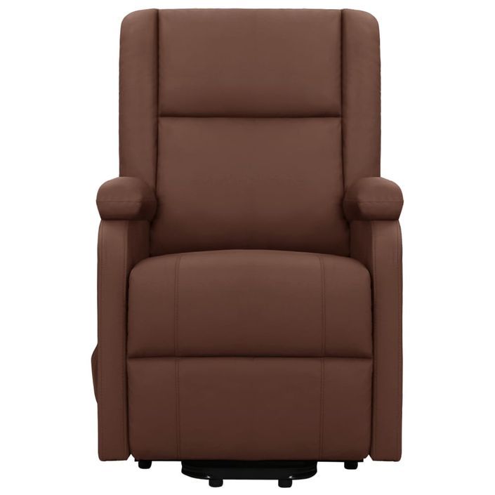 Fauteuil inclinable de massage Marron Similicuir 9 - Photo n°4