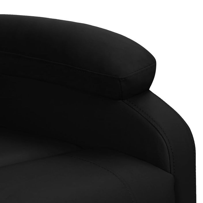 Fauteuil inclinable de massage Noir Similicuir 5 - Photo n°9