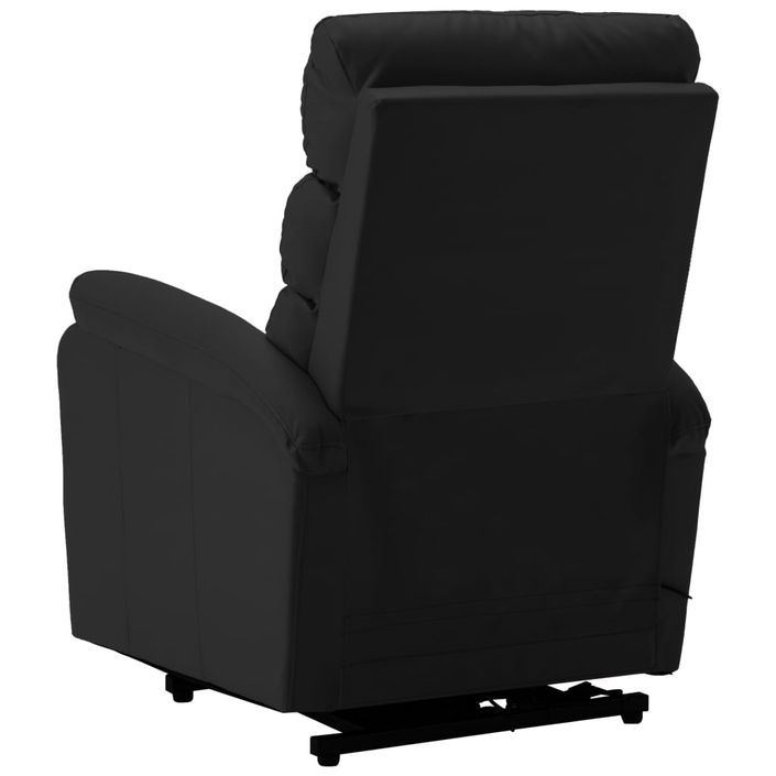 Fauteuil inclinable de massage Noir Similicuir 8 - Photo n°6