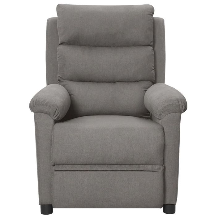 Fauteuil inclinable électrique Gris clair Tissu 4 - Photo n°3