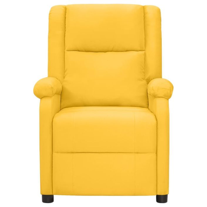 Fauteuil inclinable électrique Jaune Tissu 2 - Photo n°3