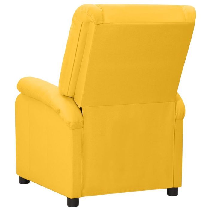 Fauteuil inclinable électrique Jaune Tissu 2 - Photo n°6