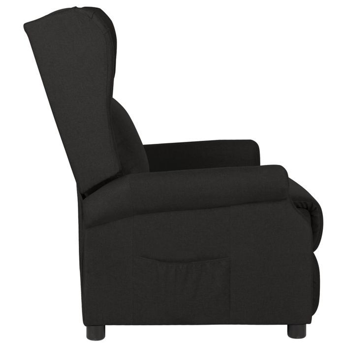 Fauteuil inclinable électrique Noir Tissu 5 - Photo n°4