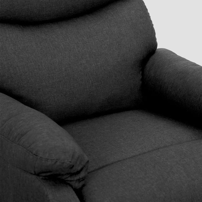 Fauteuil inclinable Gris foncé Tissu Verka - Photo n°7