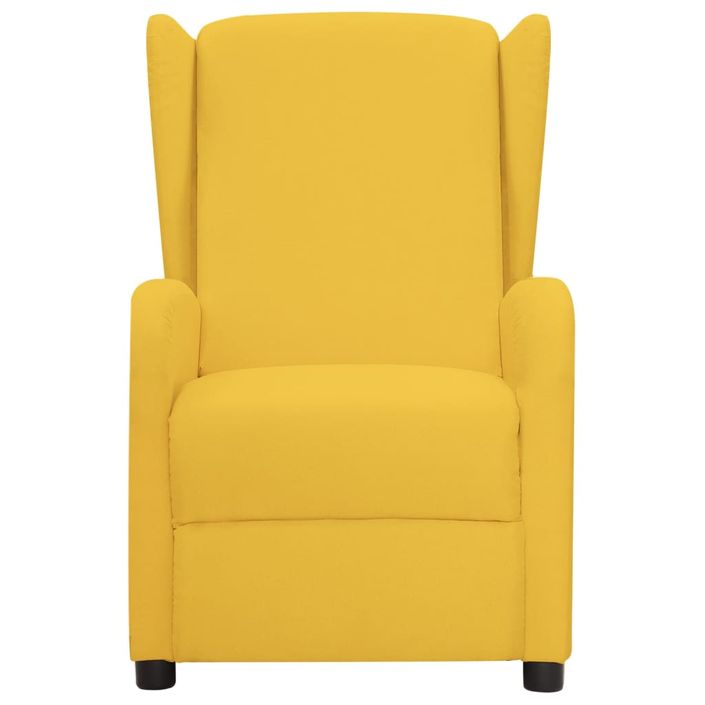 Fauteuil inclinable Jaune Tissu 3 - Photo n°2