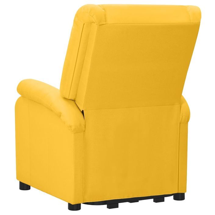 Fauteuil inclinable Jaune Tissu - Photo n°5