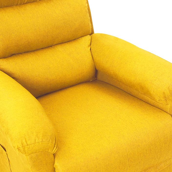 Fauteuil inclinable Jaune Tissu 4 - Photo n°6