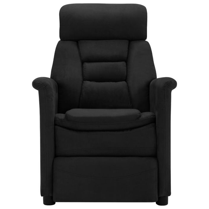 Fauteuil inclinable Noir Similicuir daim - Photo n°4