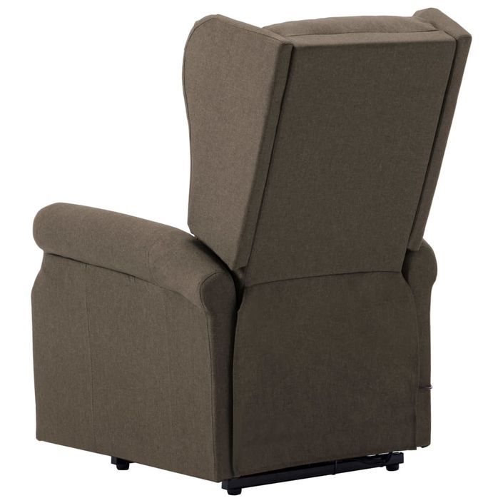 Fauteuil inclinable Taupe Tissu 16 - Photo n°6