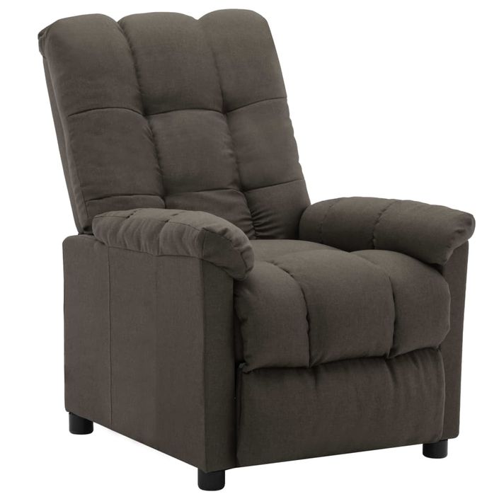Fauteuil inclinable Taupe Tissu Pako - Photo n°1