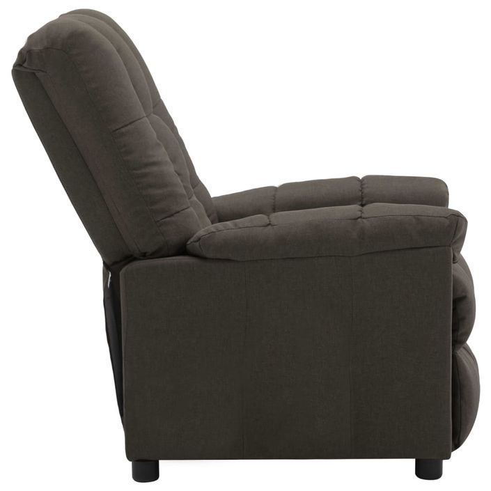 Fauteuil inclinable Taupe Tissu Pako - Photo n°4