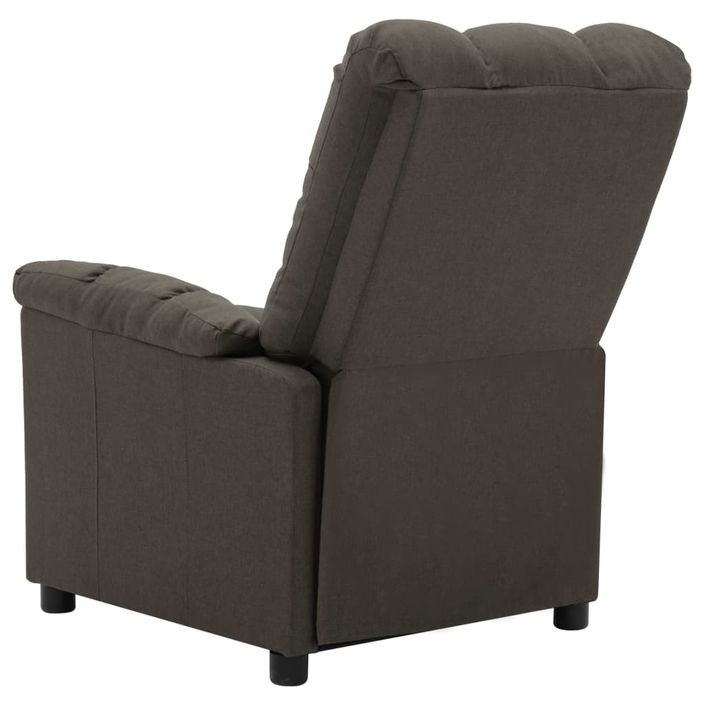 Fauteuil inclinable Taupe Tissu Pako - Photo n°6