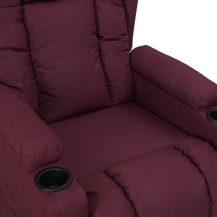 Fauteuil inclinable Violet Tissu 2 - Photo n°6