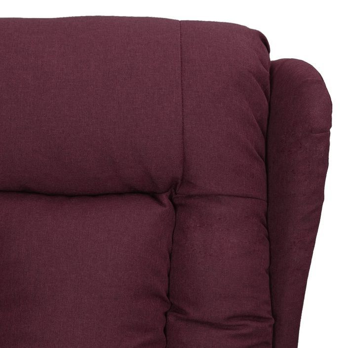 Fauteuil inclinable Violet Tissu 2 - Photo n°7