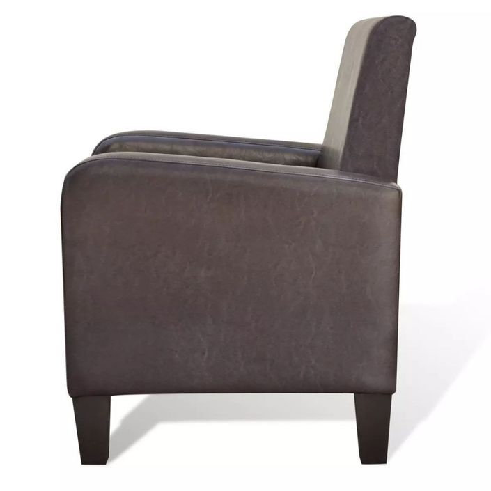 Fauteuil Marron Similicuir 3 - Photo n°4