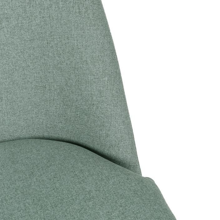 Fauteuil moderne confortable tissu vert menthe Mory 56 cm - Photo n°6