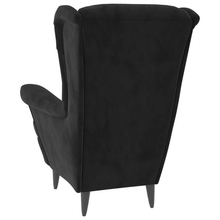 Fauteuil Noir Velours 3 - Photo n°5