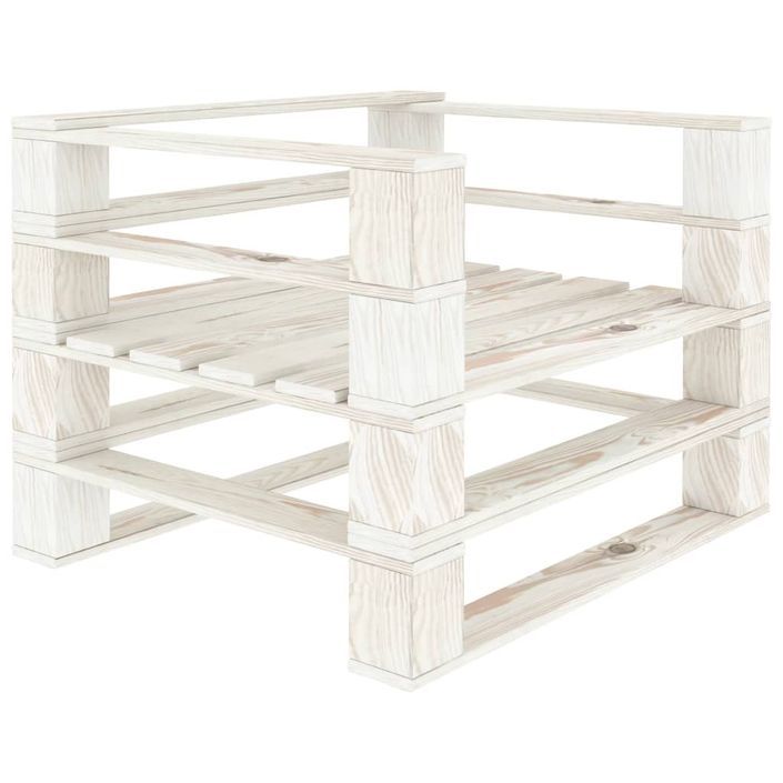 Fauteuil palette de jardin Bois Blanc - Photo n°1