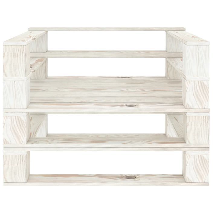 Fauteuil palette de jardin Bois Blanc - Photo n°2