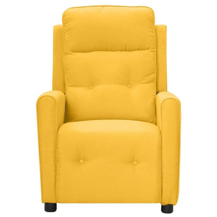 Fauteuil releveur inclinable Jaune Tissu 3 - Photo n°3