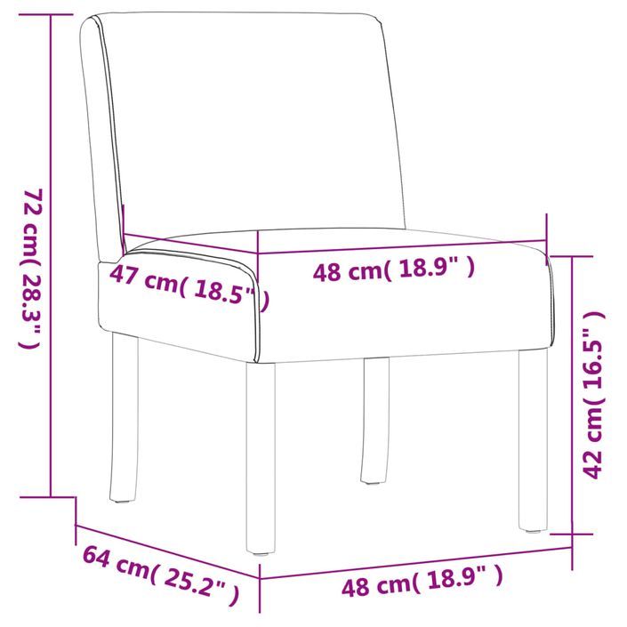 Fauteuil sans accoudoirs bleu tissu avec fleurs - Photo n°8