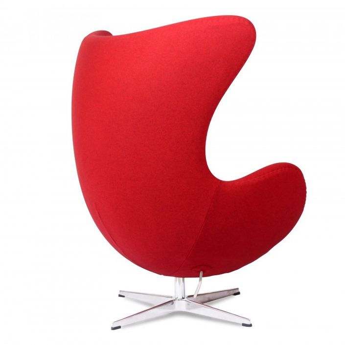 Fauteuil tissu rouge Ego - Photo n°4