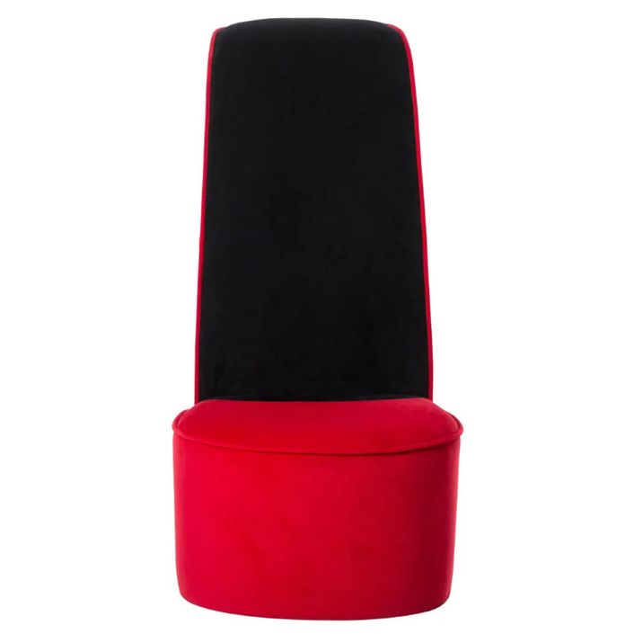 Fauteuil velours rouge Fashionly - Photo n°4