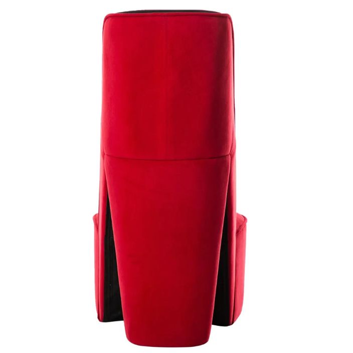 Fauteuil velours rouge Fashionly - Photo n°5