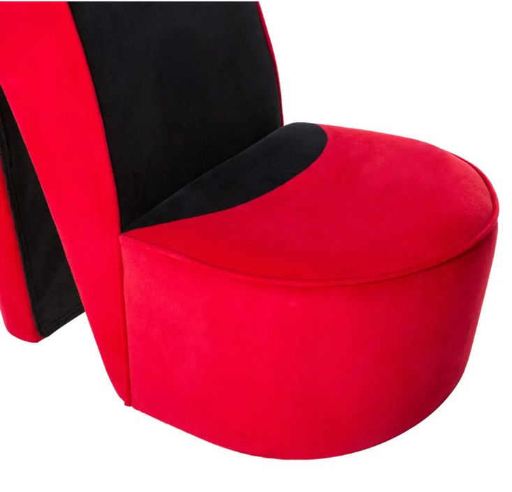 Fauteuil velours rouge Fashionly - Photo n°6