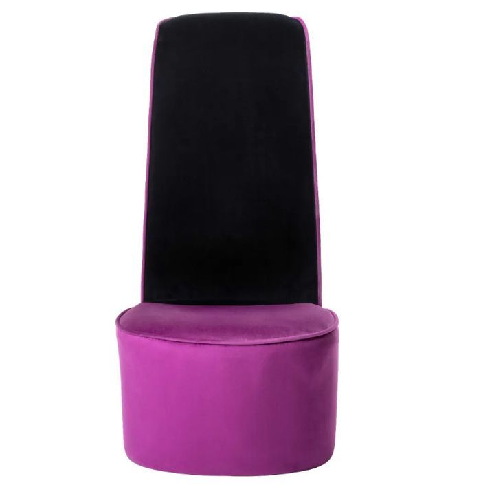 Fauteuil velours violet Fashionly - Photo n°4