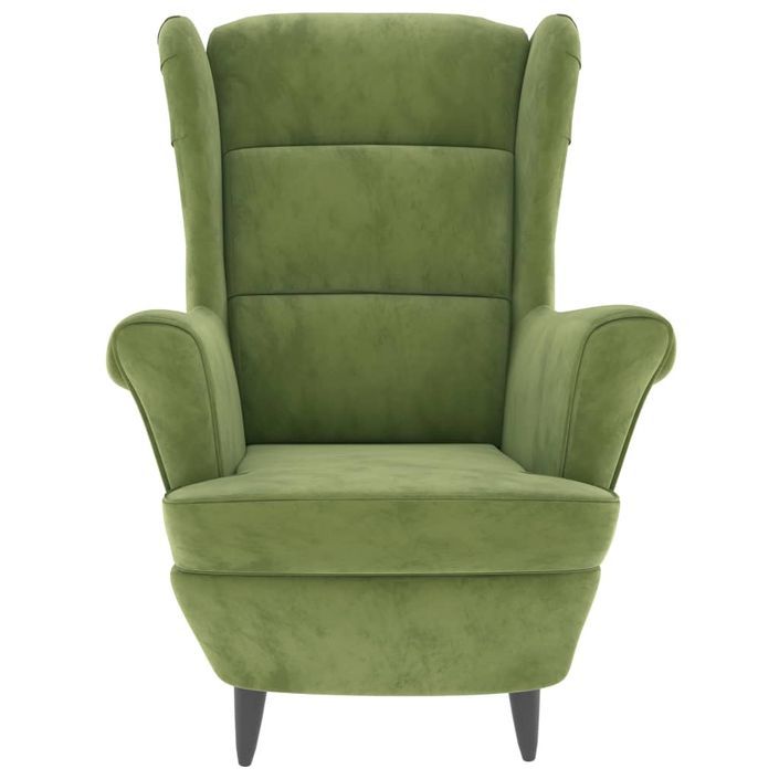 Fauteuil Vert clair Velours 2 - Photo n°3