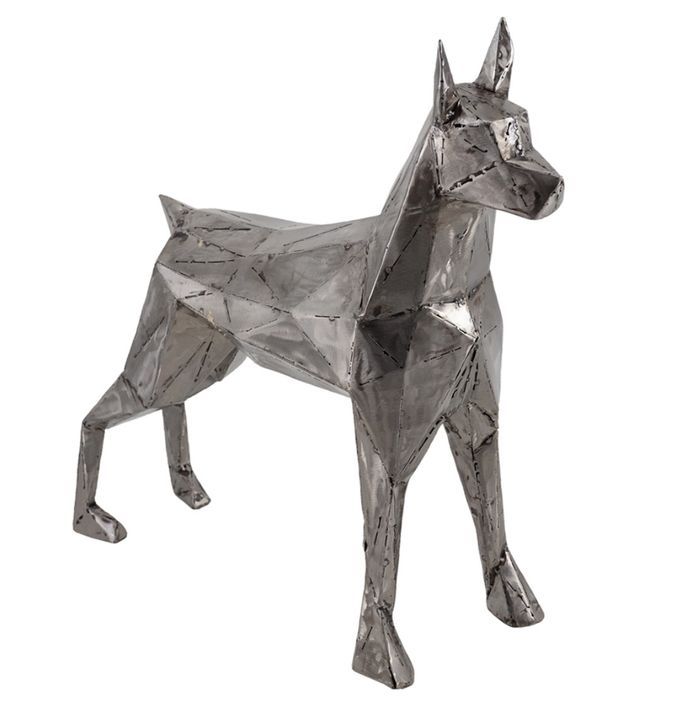 Figure décorative de chien en fer Liko 65 cm - Photo n°1