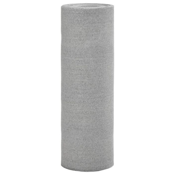 Filet brise-vue gris clair 1,2x10 m PEHD 195 g/m² - Photo n°1